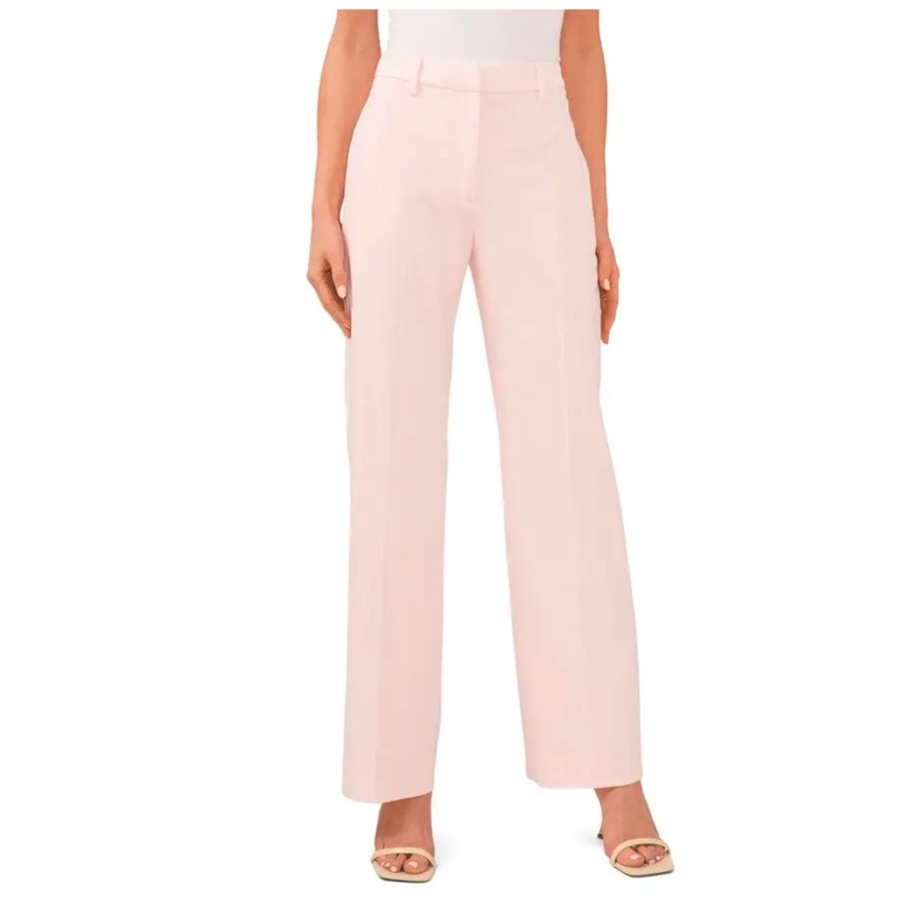 NWT 🌸 Halogen High Waist Wide Leg Lined Dress Pants, Pink Dogwood, Plus-Size 14W